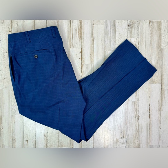 Ralph Lauren Other - Ralph Ralph Lauren Dress Pants Mens 38x30 Navy Blue Pleated Trousers Tartan